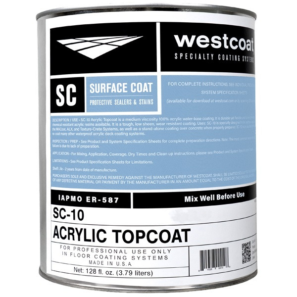 White Cap Westcoat SC10 Sand 1 gal. Acrylic Topcoat